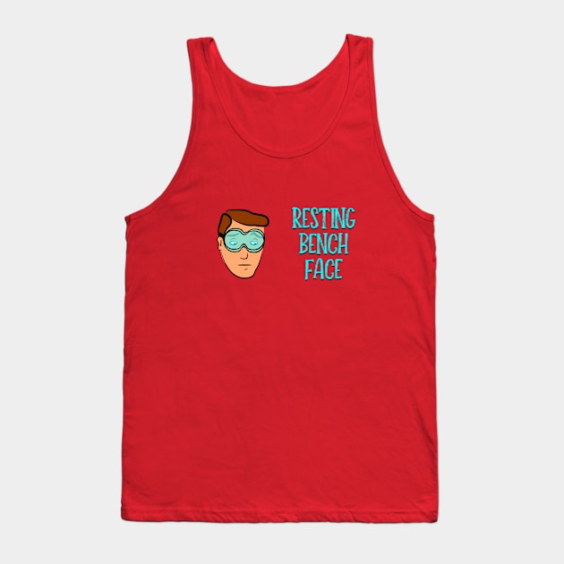 Resting Bench Face - Male Cartoon Tank Top by StopperSaysDsgn